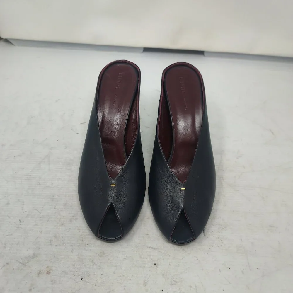 Khaite WOMENS Black Cloak Peep Toe Mule Sandal - Picture 9 of 10